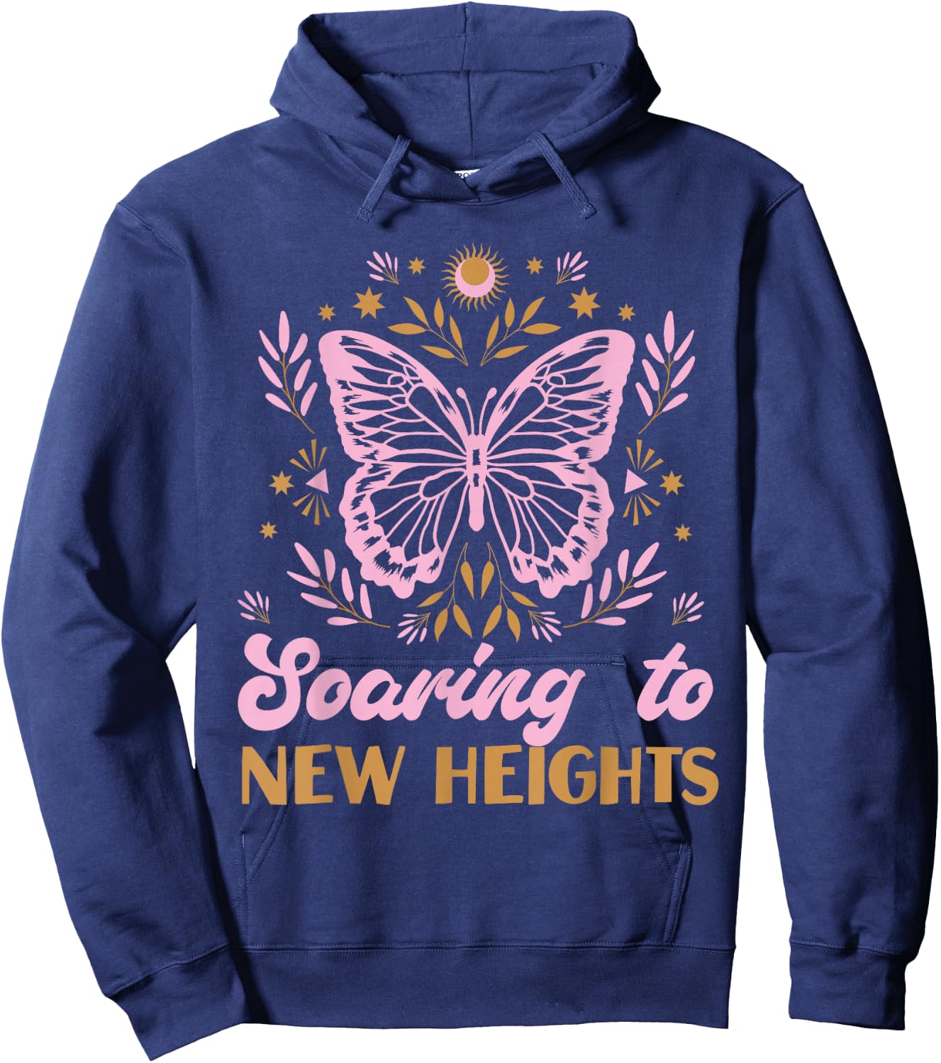 Butterfly for Girls: Soaring to New Heights Hoodie - Hoodie | Navy