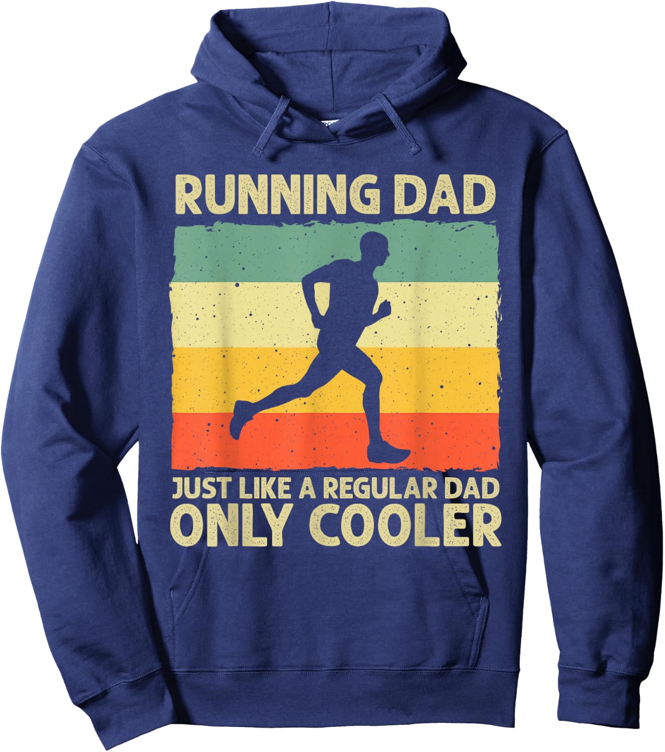 Funny Running Dad Marathon Runner Coach Marathoner Small Hoodie - Hoodie | Navy