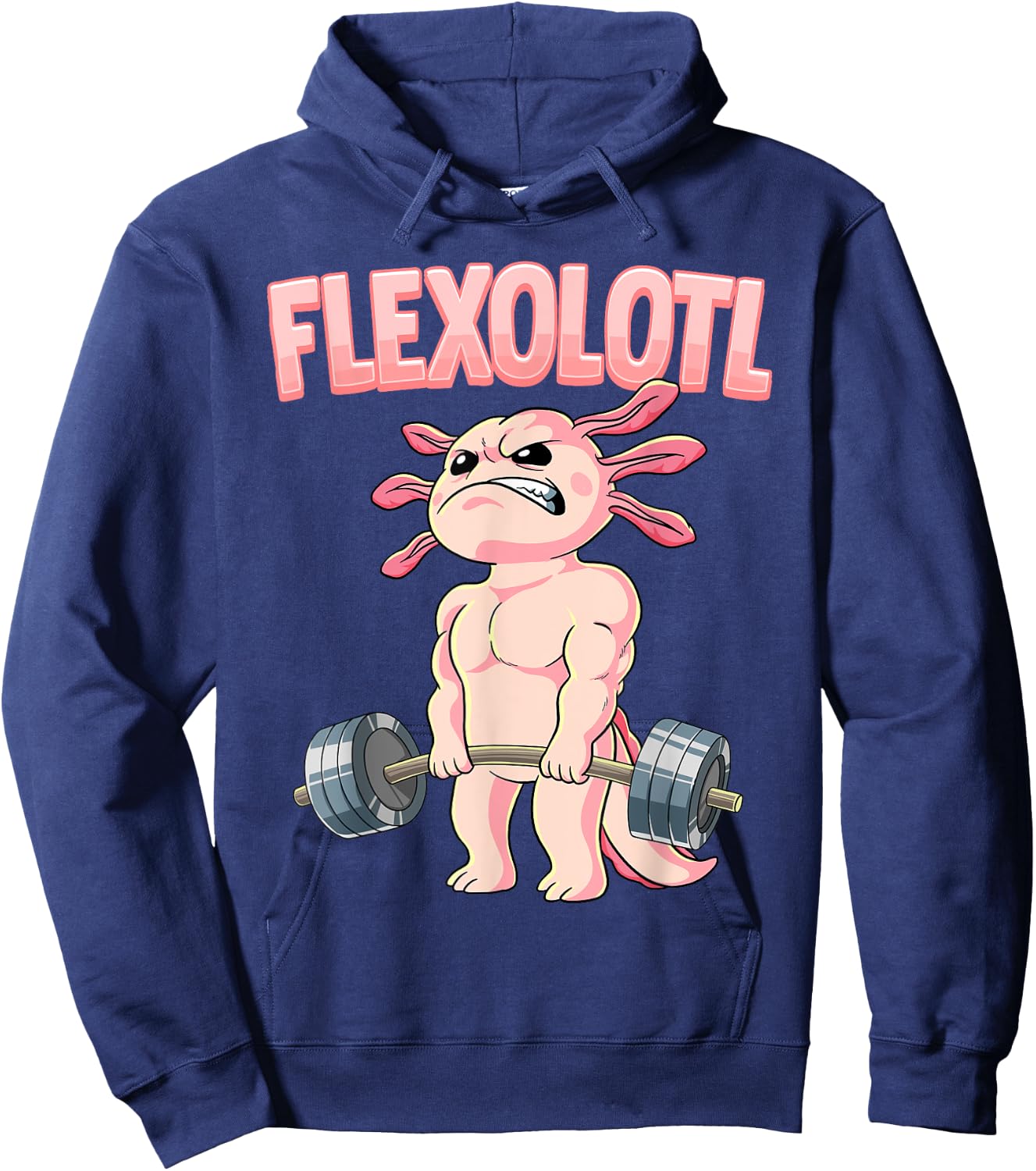 Flexolotl Axolotl Gym Bodybuilding Hoodie - Hoodie | Navy