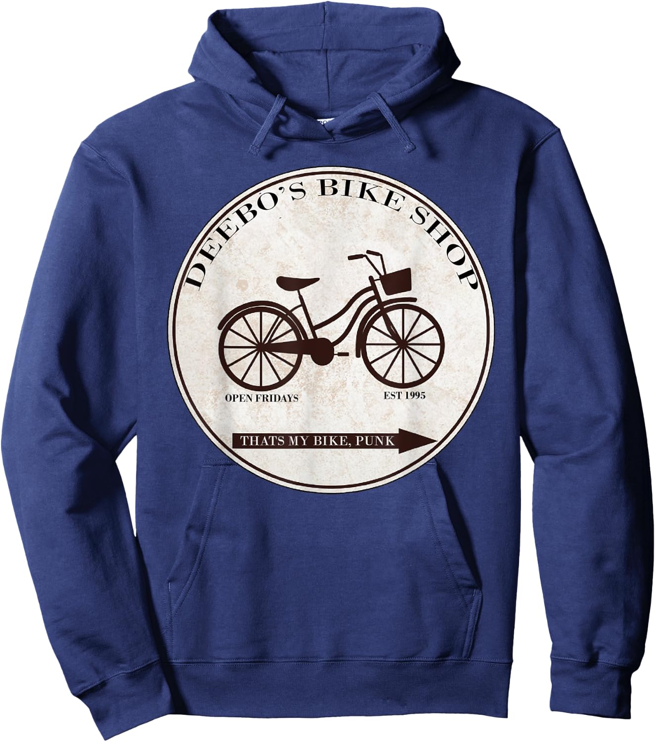 Deebo's Bike Shop Open Friday Funny Hoodie - Hoodie | Navy