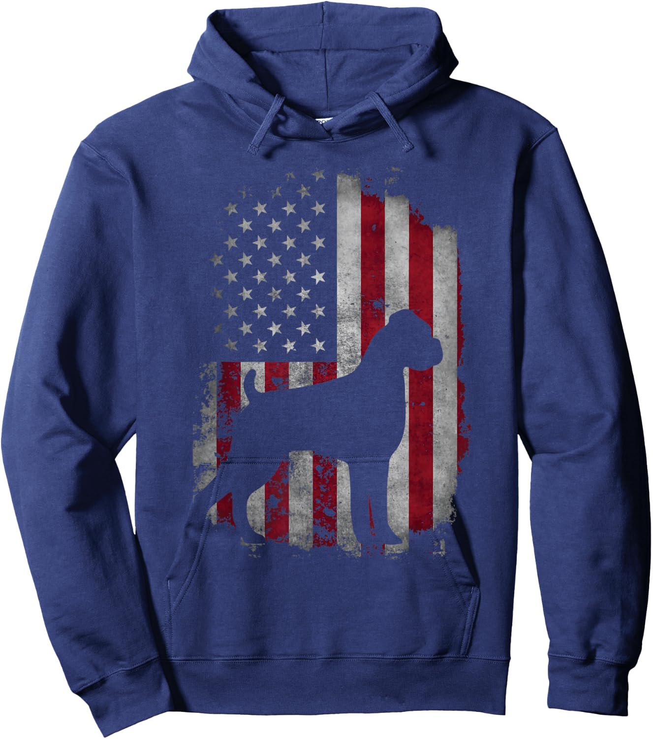 USA American Boxer Dog - Animal Dog Breeder Puppy Trainer Men Women Kids Hoodie - Hoodie | Navy