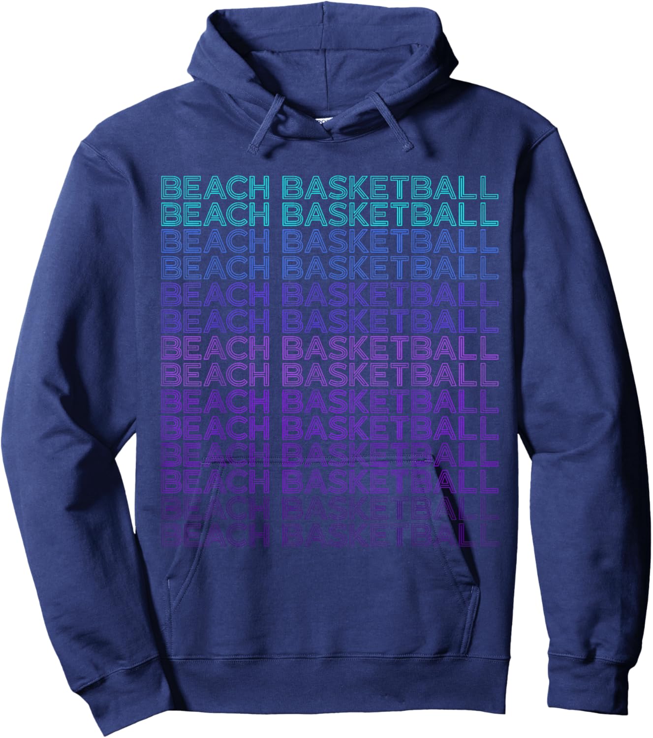 Beach Basketball Hoodie - Hoodie | Navy