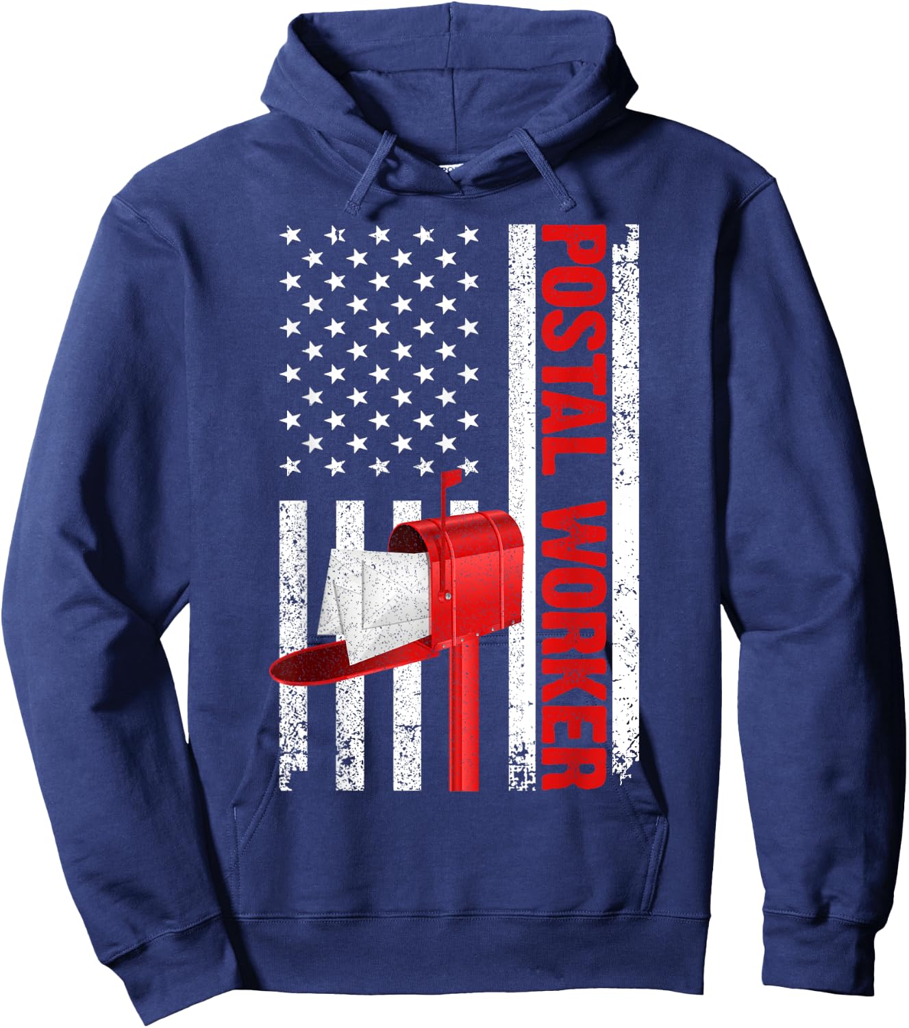 Funny Postal Worker Art Men Women Postman Post Office Lover Hoodie - Hoodie | Navy