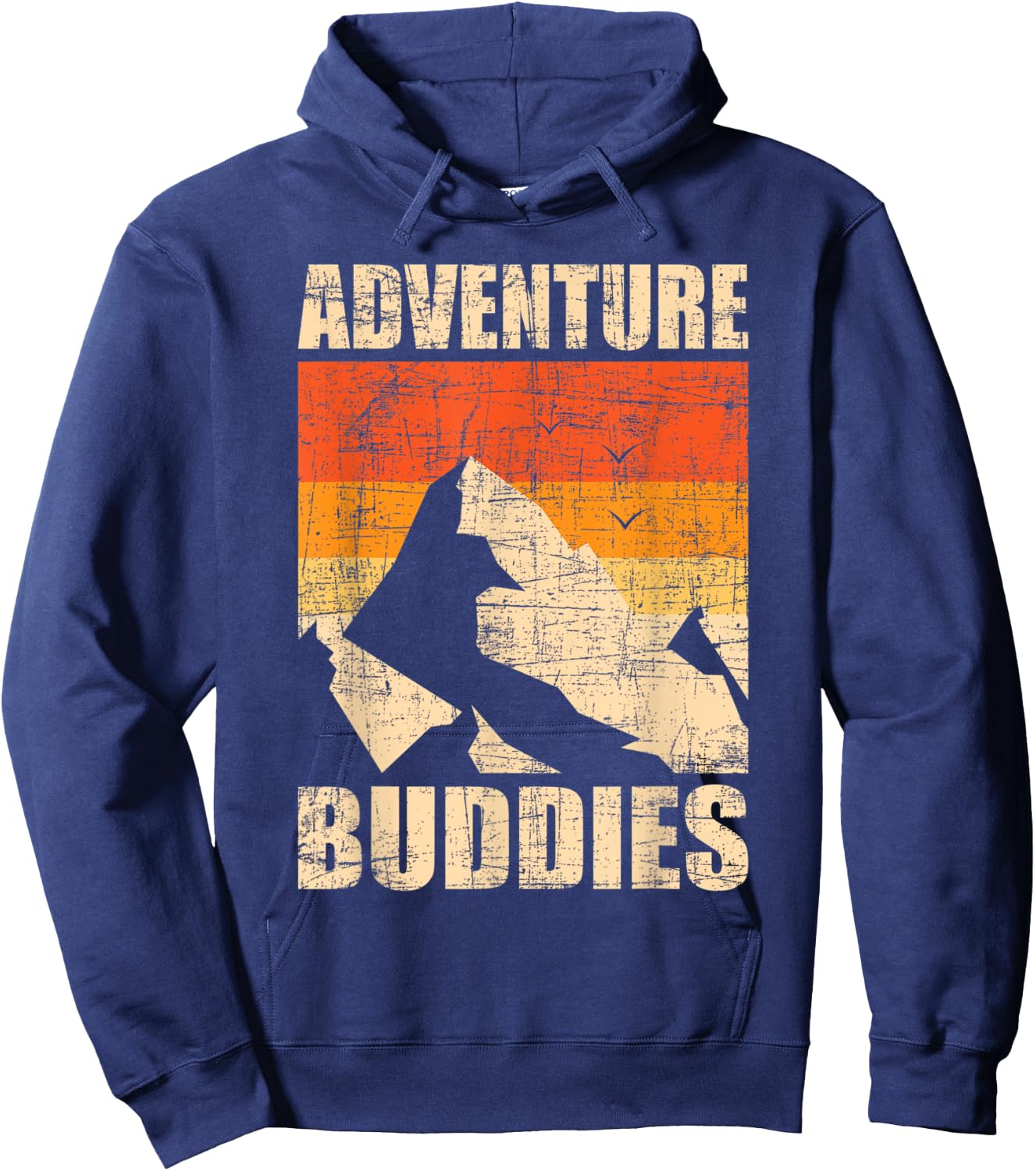 Adventure Buddies - Traveler Buddy Backpacking Camping Hiker Hoodie - Hoodie | Navy