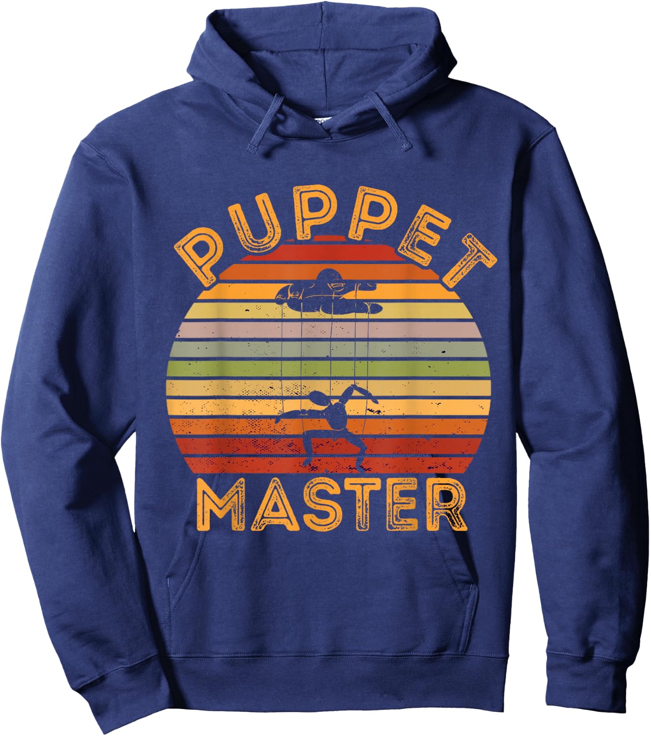 Puppet Master Retro Ventriloquist Ventriloquism Puppeteer Hoodie - Hoodie | Navy