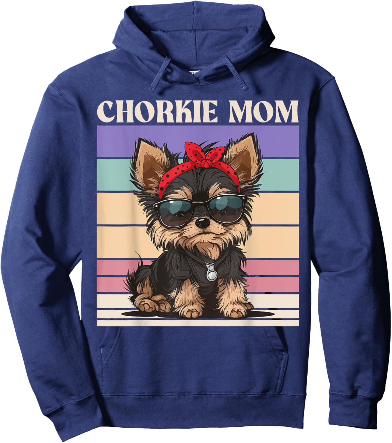 Chorkie Mom Hoodie - Hoodie | Navy