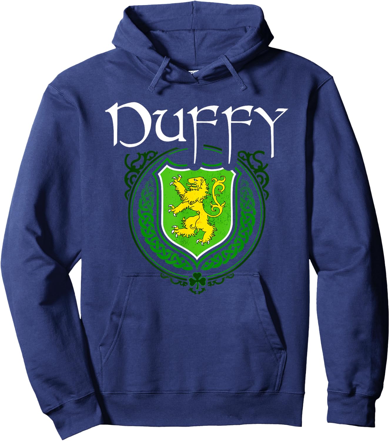 Duffy Surname Irish Clan Tartan Badge Ireland Hoodie - Hoodie | Navy