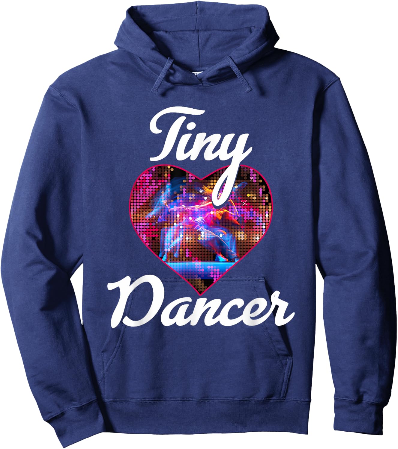 Tiny Dancer Ballerina Heart Colorful Dancing Couple Hoodie - Hoodie | Navy