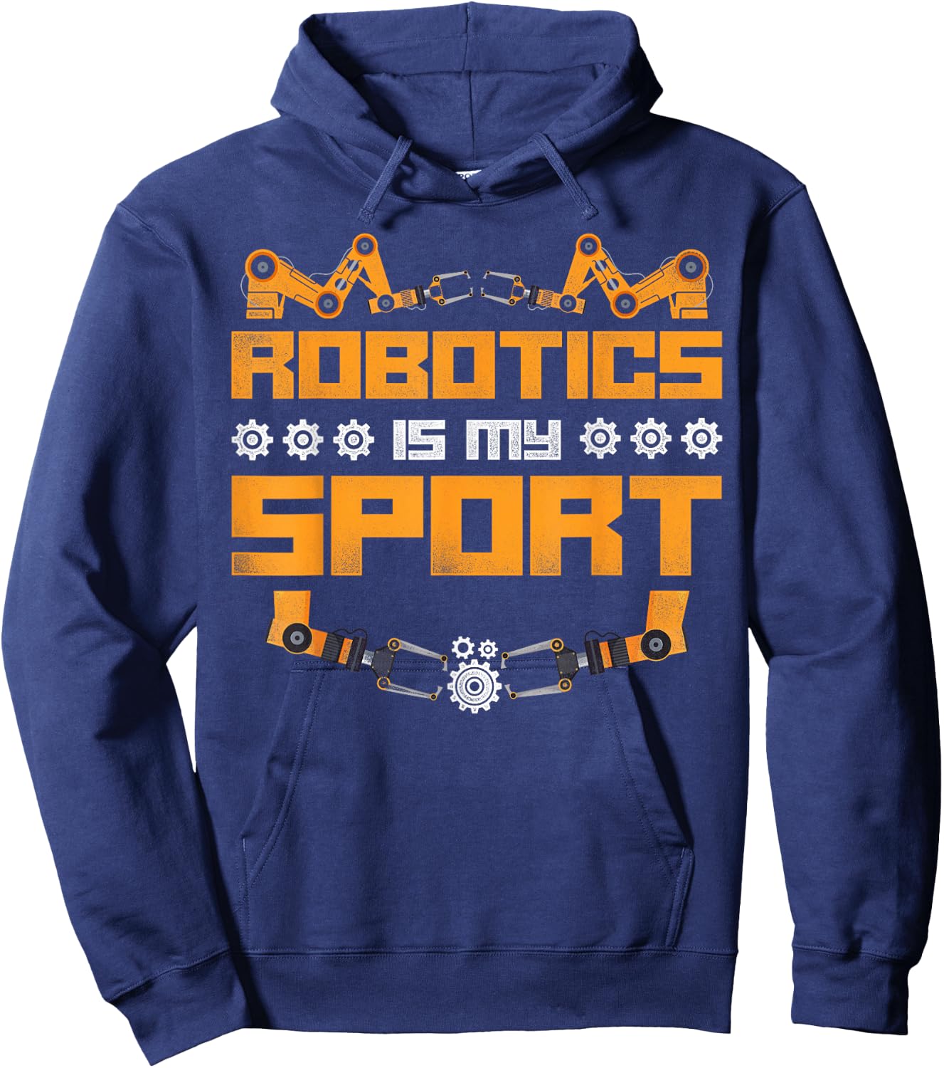 Robot Robotics Engineer Vintage Robotics Is My Sport Hoodie - Hoodie | Navy