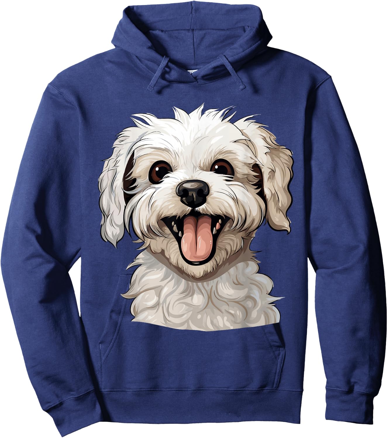 Cute Maltipoo Face Dog Lover Mom Pet Puppy Owner Print Art Hoodie - Hoodie | Navy