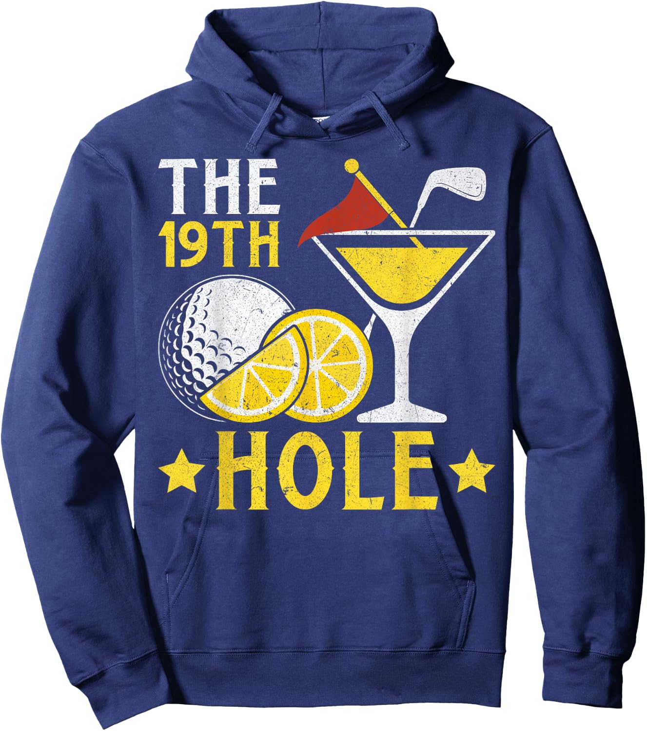 The 19th Hole Golf Game Beers and Cocktails Beer Drinkers Hoodie - Hoodie | Navy