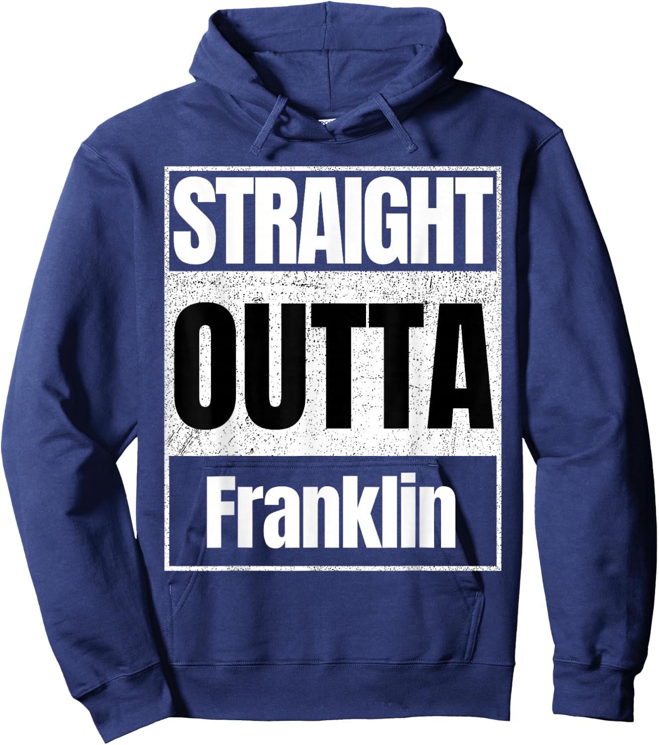 straight outta Franklin classic Men women kids girls boys Hoodie - Hoodie | Navy