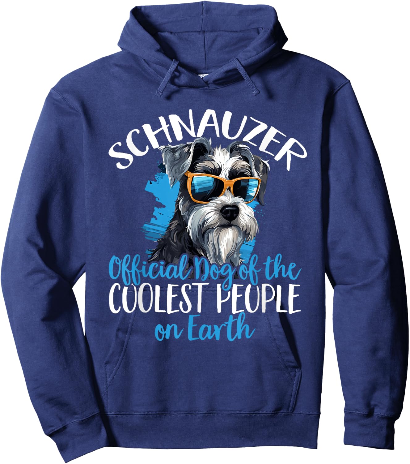 Schnauzer Dog Breed Pet Schnauzer Official Dog Hoodie - Hoodie | Navy