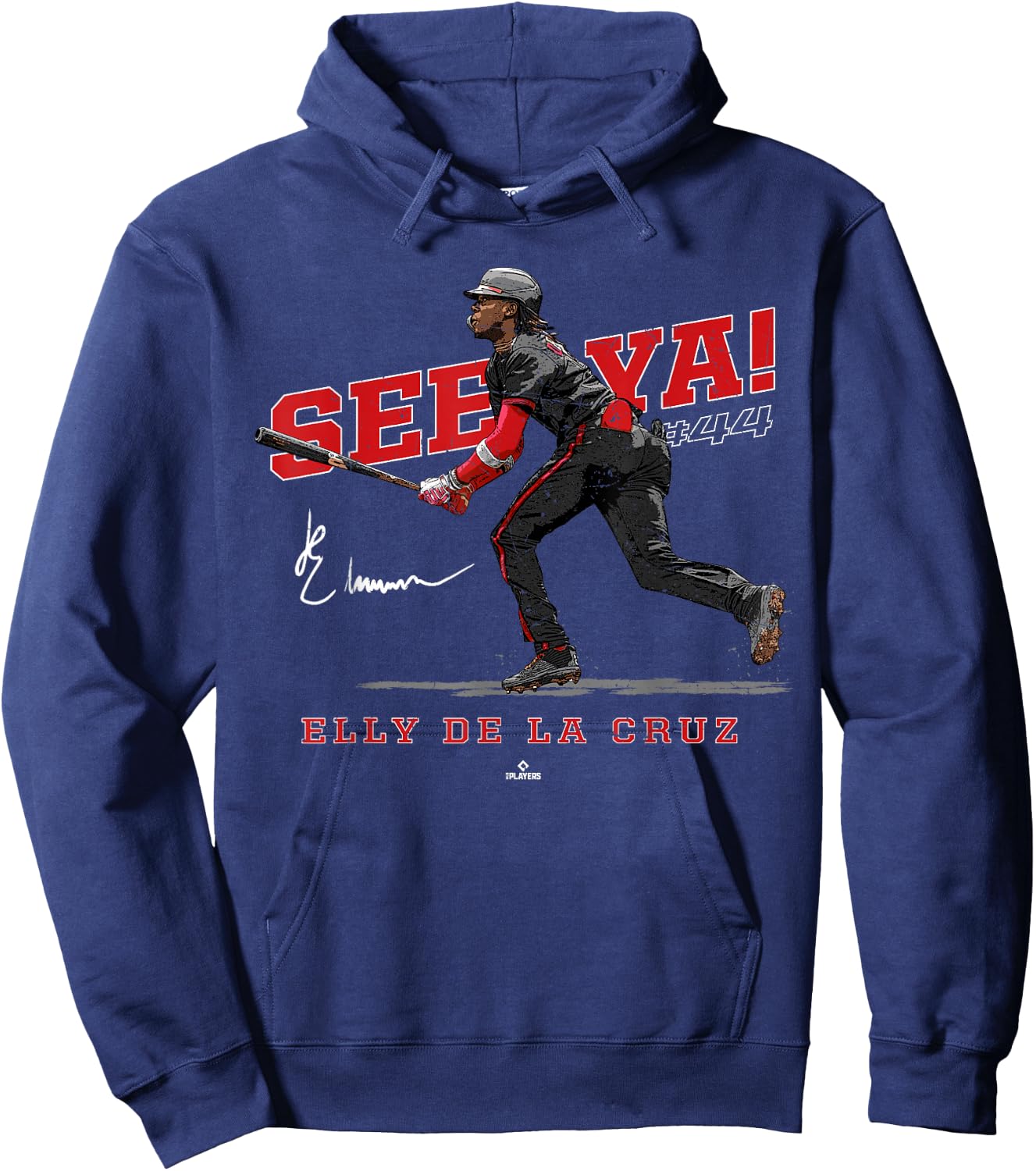 See Ya! Elly De La Cruz Cincinnati MLBPA Hoodie - Hoodie | Navy