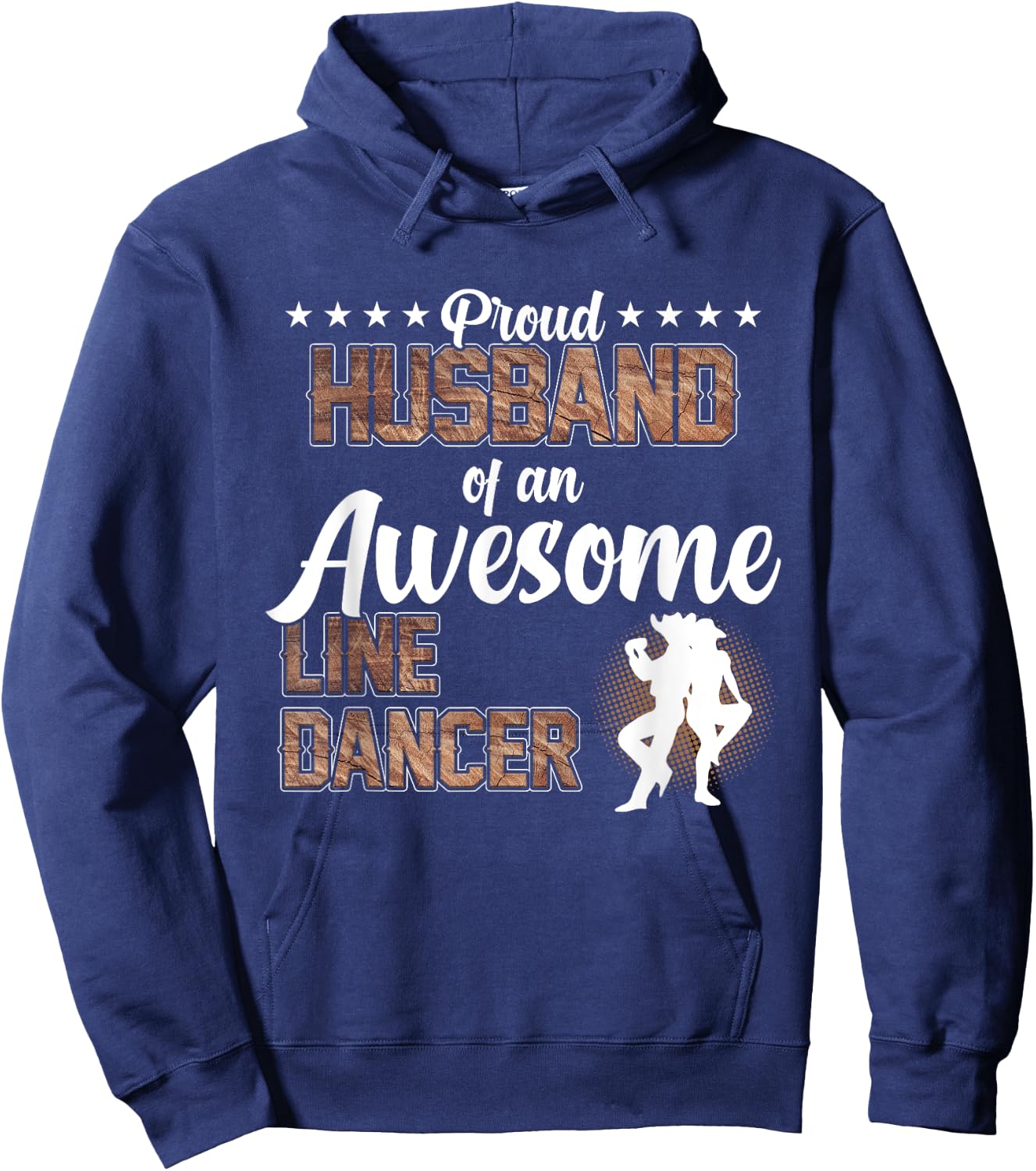 Proud Husband Of Line Dancer Dancing Teacher Dance Graphic Hoodie - Hoodie | Navy