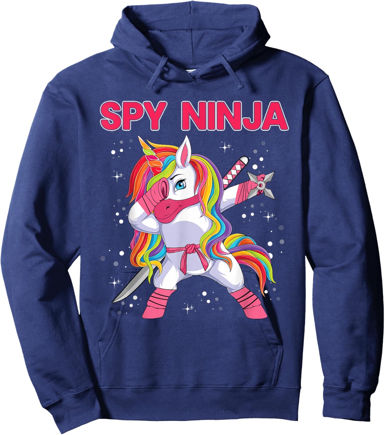 Gaming Spy Unicorn Ninja Gamers Gaming Enthusiast Hoodie - Hoodie | Navy