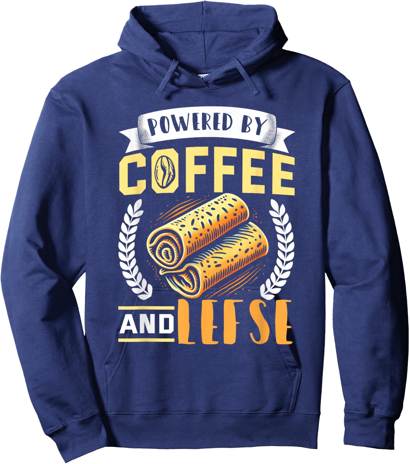 Lefse Shirt Funny Coffee Lover Norwegian Food Lefse Lover Hoodie - Hoodie | Navy