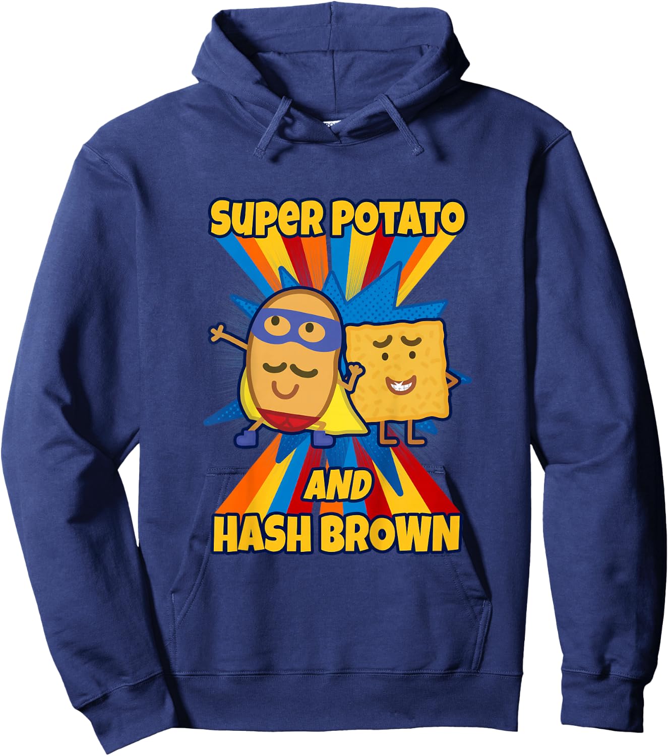 Kids Peppa Pig Super Potato and Hash Brown Hoodie - Hoodie | Navy