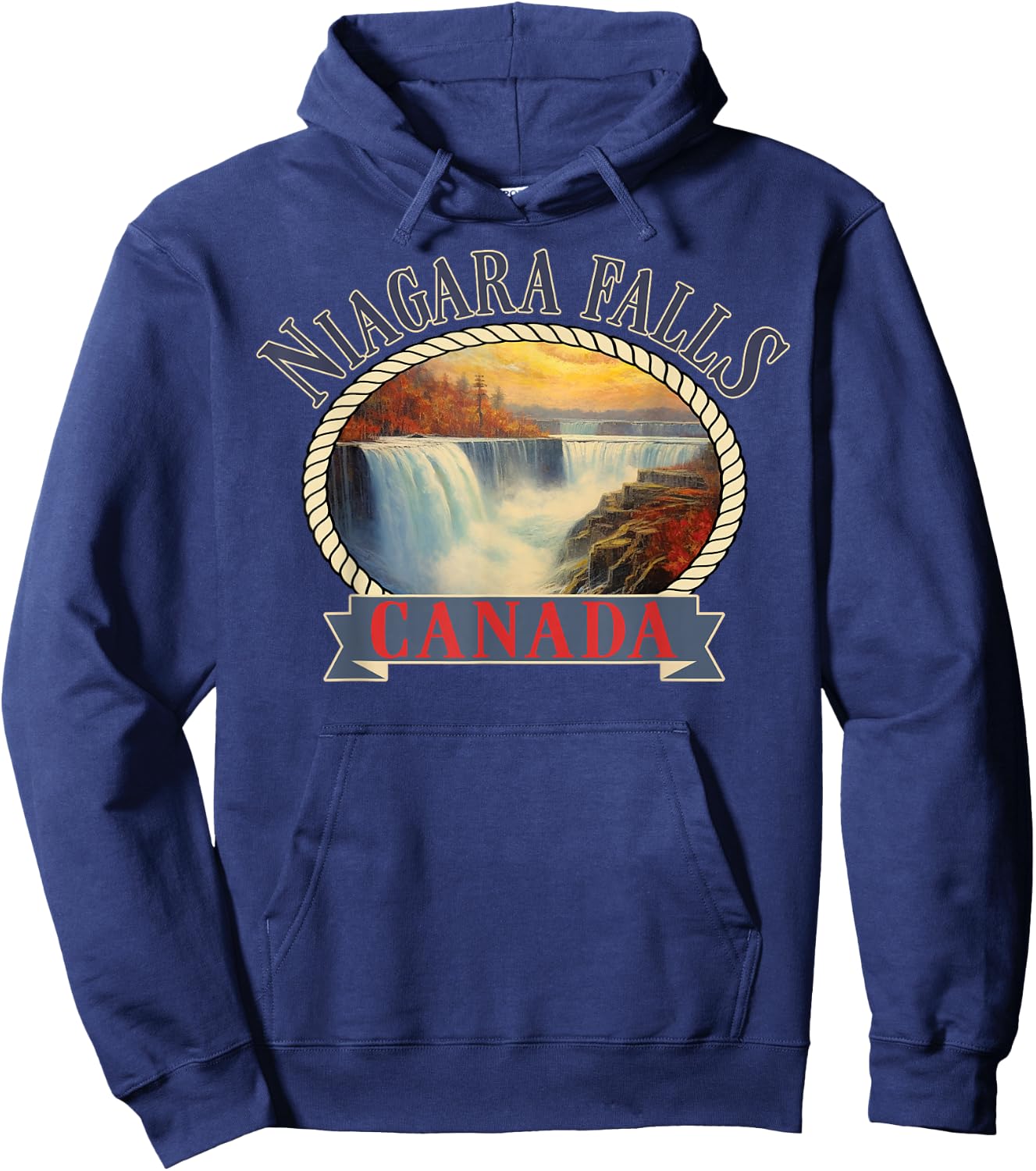 Niagara Falls Canada USA Nature river Hoodie - Hoodie | Navy