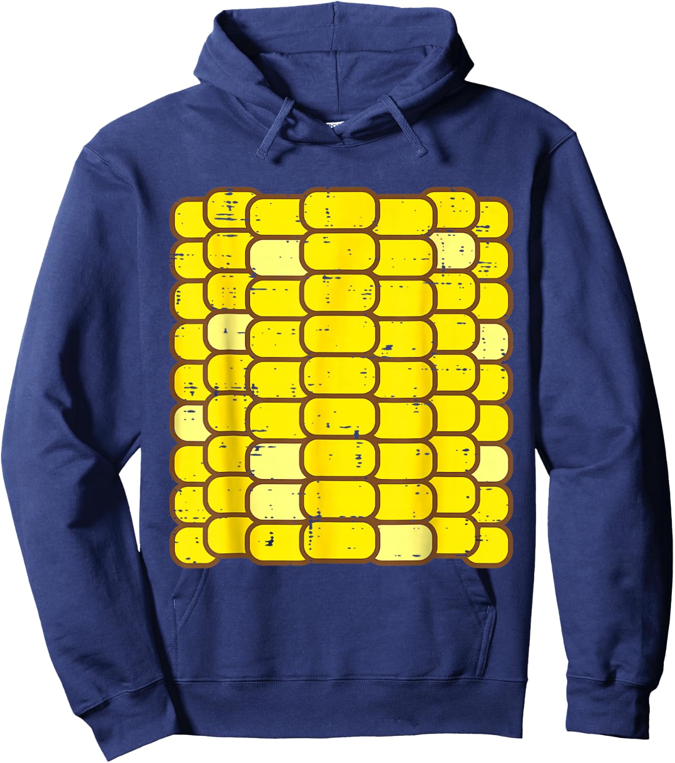 Corn Halloween Costume Funny Foodie Farmer Men Women Kids Hoodie - Hoodie | Navy