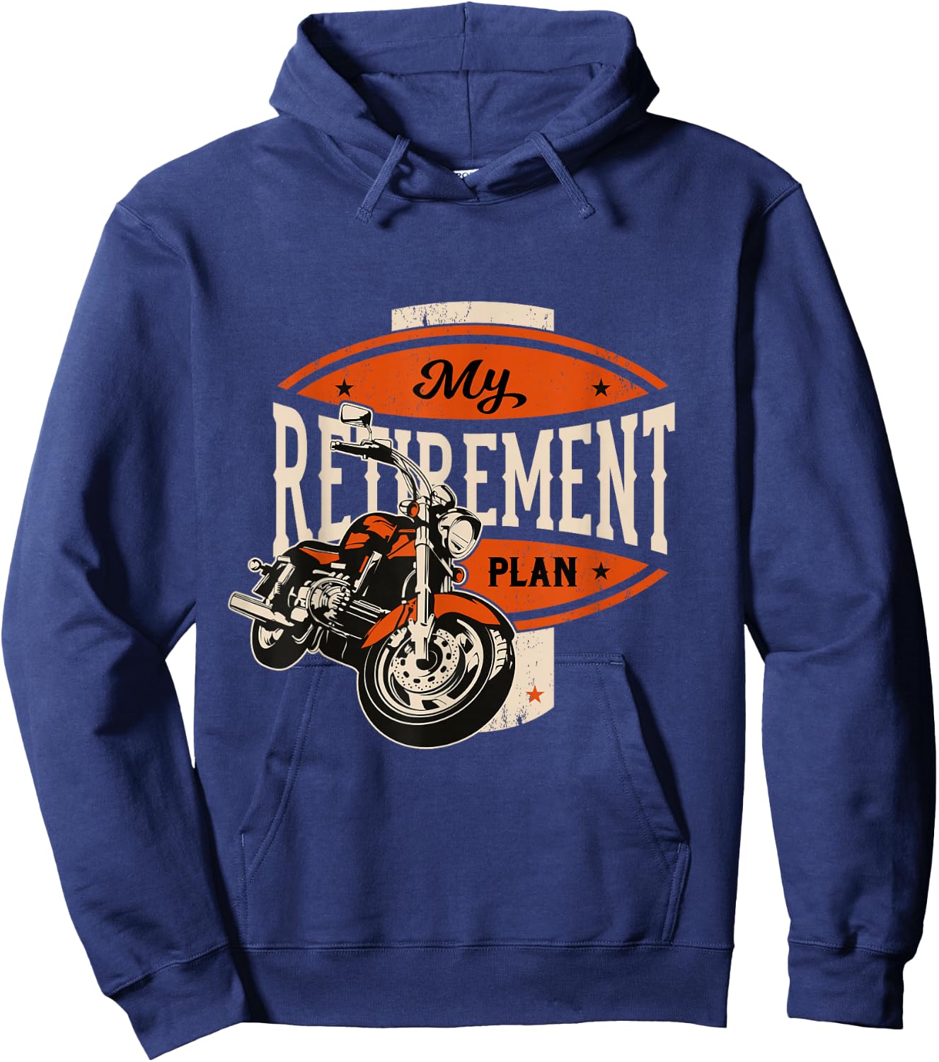 Retirement Plan Biker Gift Motorcycle Rider Hoodie - Hoodie | Navy