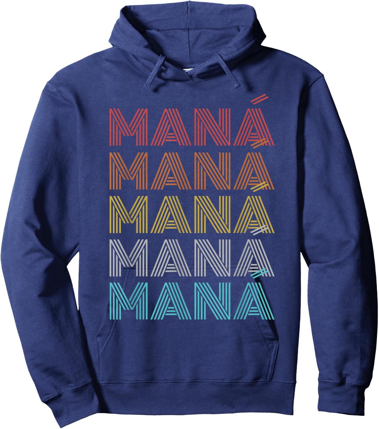 Retro Vintage Mana Hoodie - Hoodie | Navy