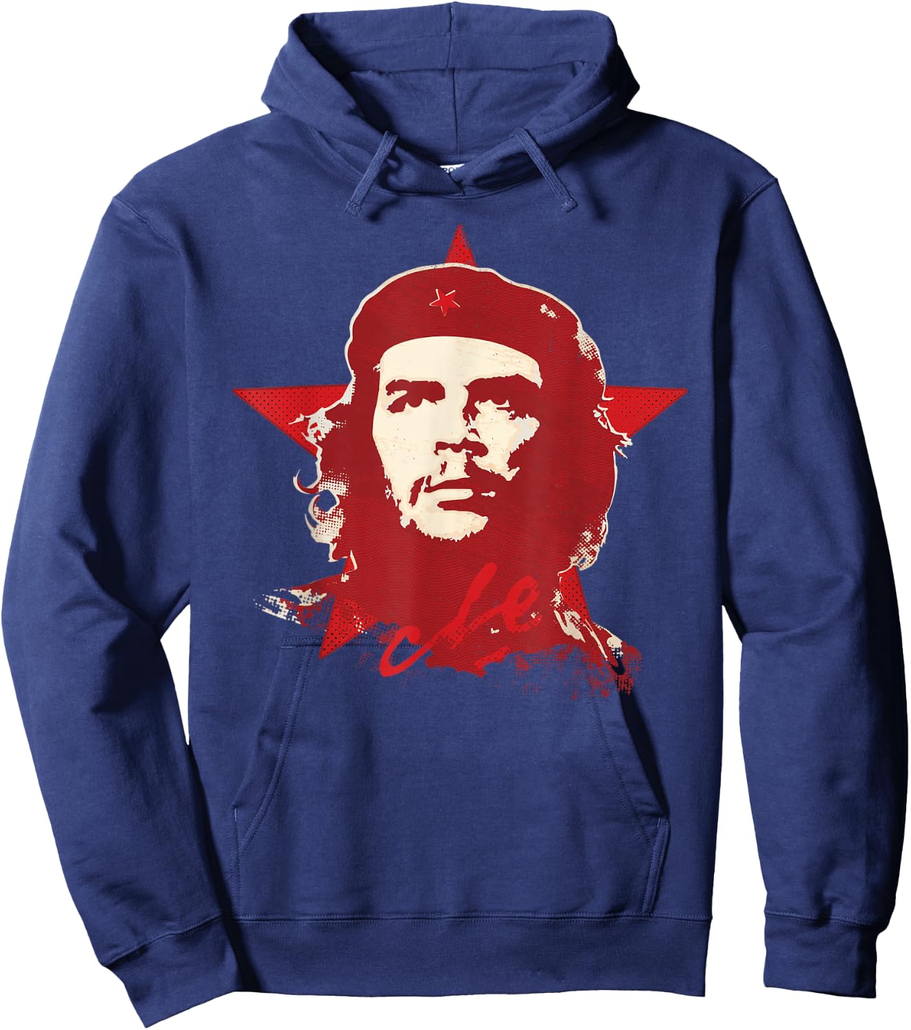 Che Guevara Shirt Cuba Star Cuban Red Revolution Graphic Hoodie - Hoodie | Navy