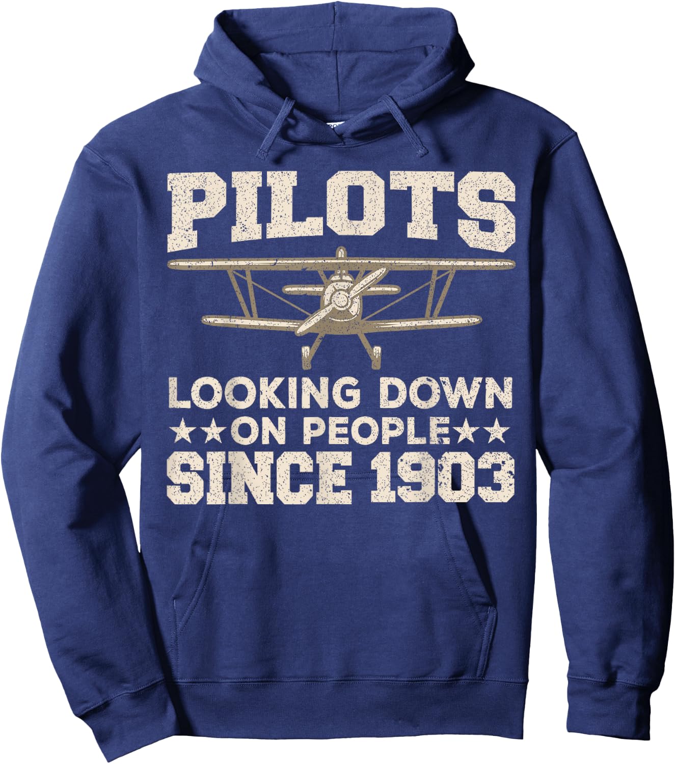 Cool Pilot Women Aircraft Pilot Airplane Flying Hoodie - Hoodie | Navy
