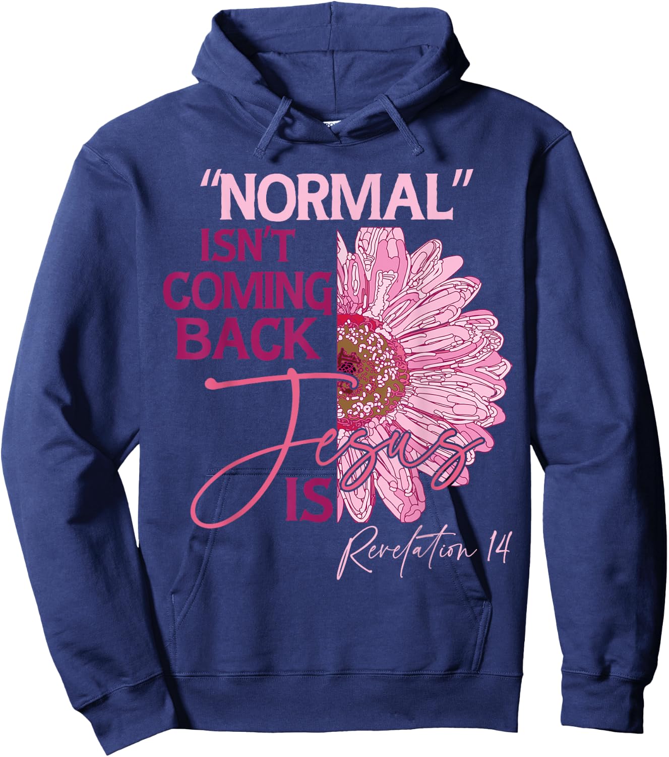 Normal Isn't Coming Back Jesus Is Hoodie - Hoodie | Navy