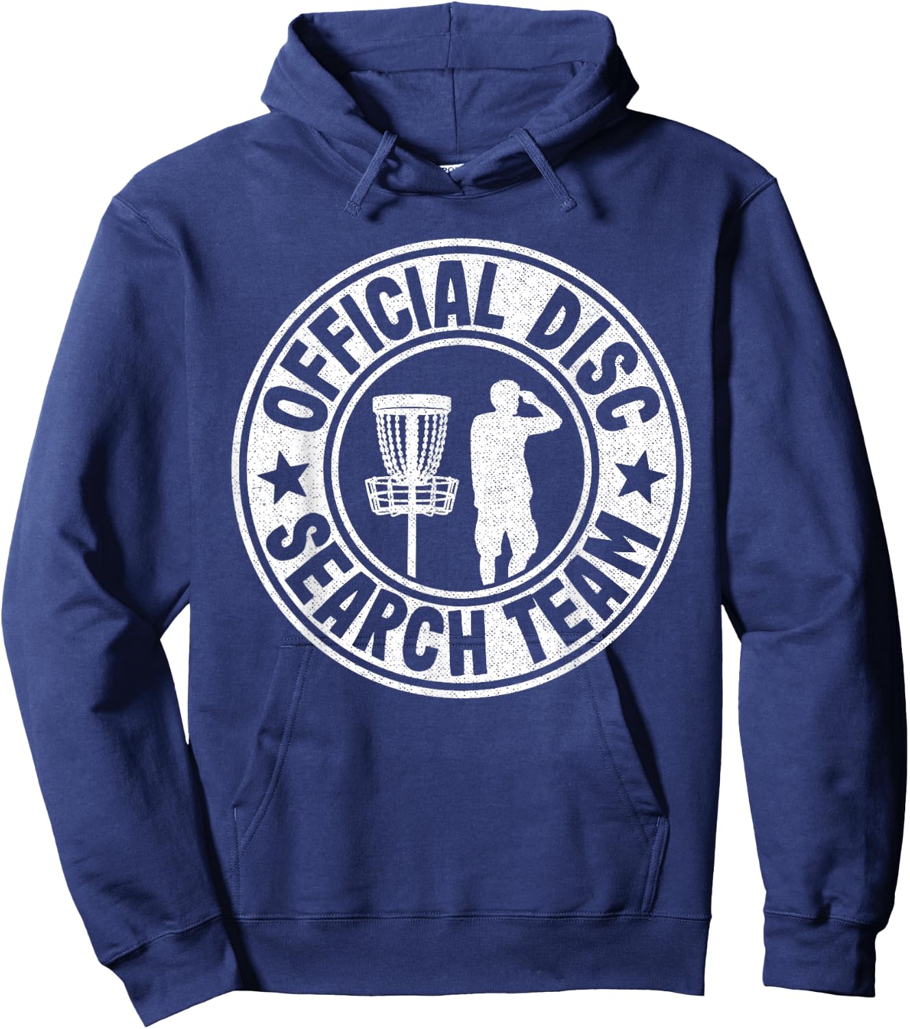 Official Disc Search Team Logo Frisbee Golf Funny Disc Golf Hoodie - Hoodie | Navy