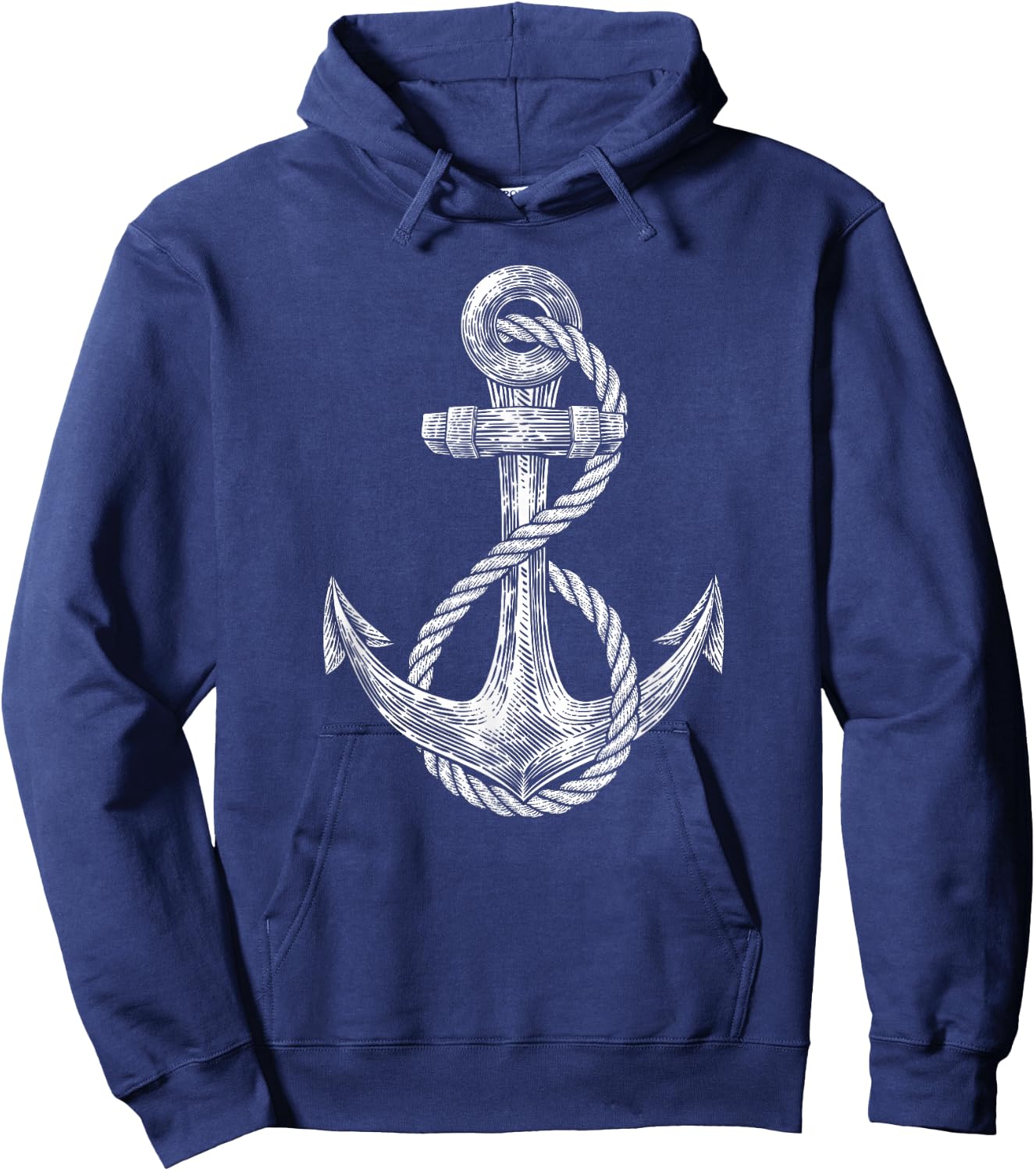 Anchor Rope Nautical Sailing Sail Sea Hoodie - Hoodie | Navy