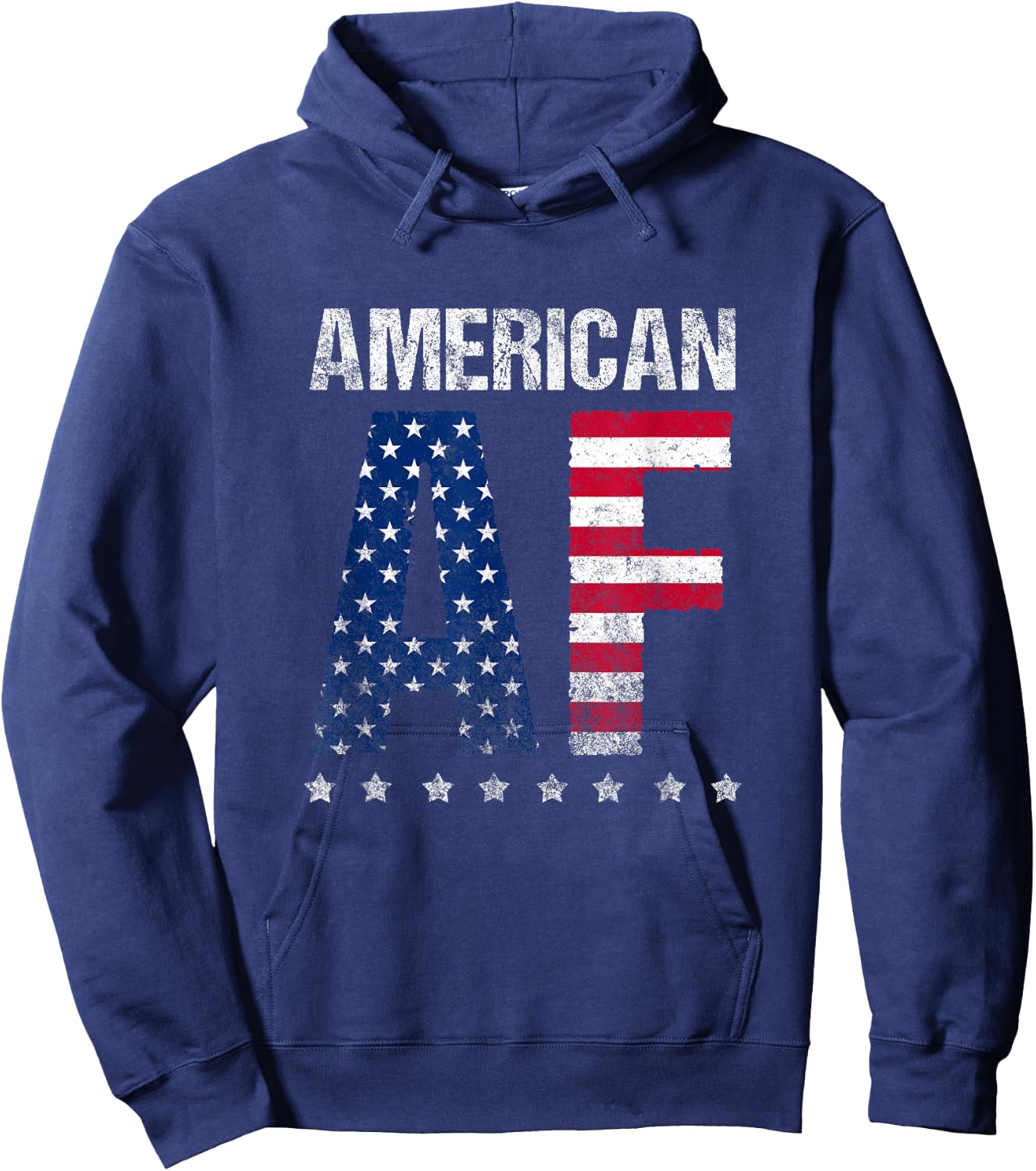 American af 4th of july funny novelty design for merica Hoodie - Hoodie | Navy
