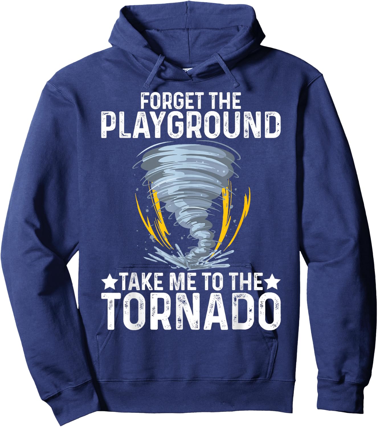 kids storm chaser tornado boys Storm chasing Hoodie - Hoodie | Navy
