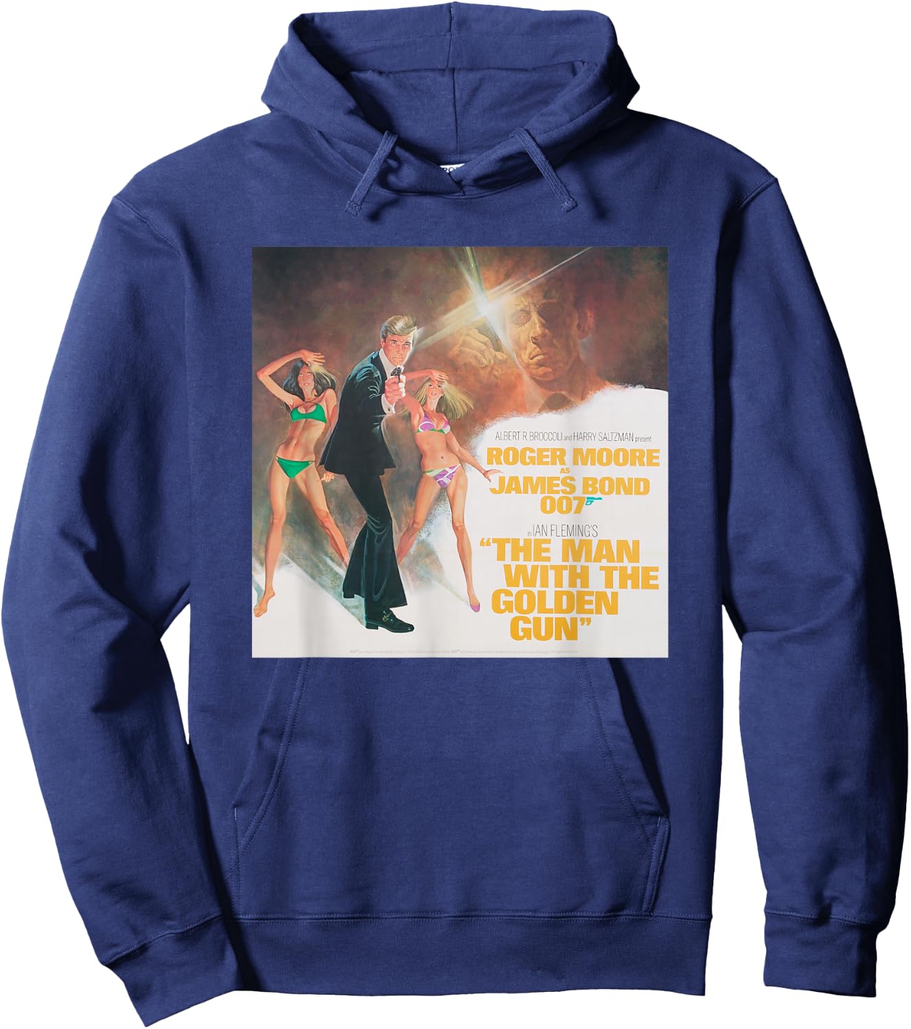 Official James Bond 007 The Man with The Golden Gun Hoodie - Hoodie | Navy