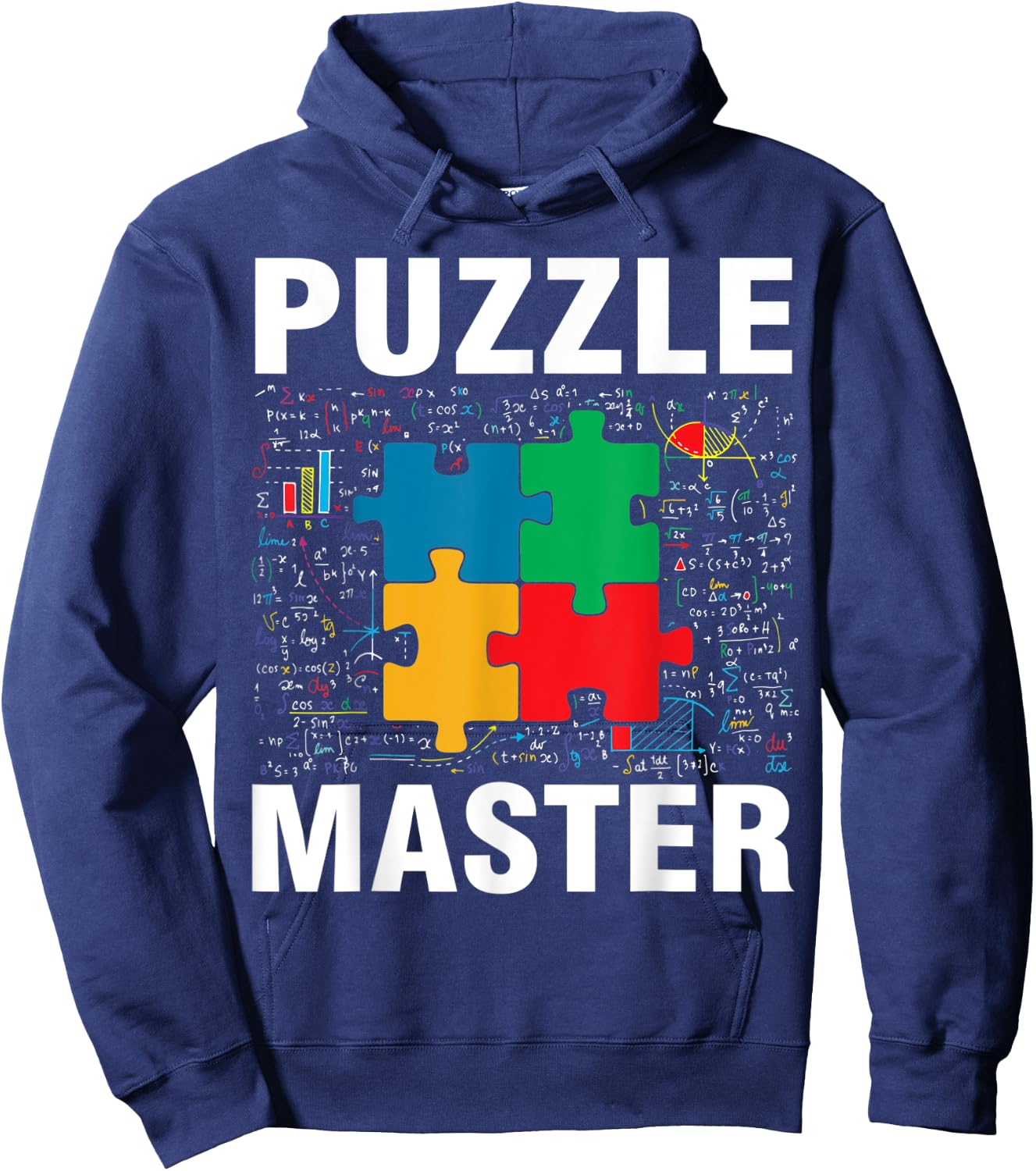 Funny Puzzle Master Jigsaw Puzzles Math Lover Hoodie - Hoodie | Navy
