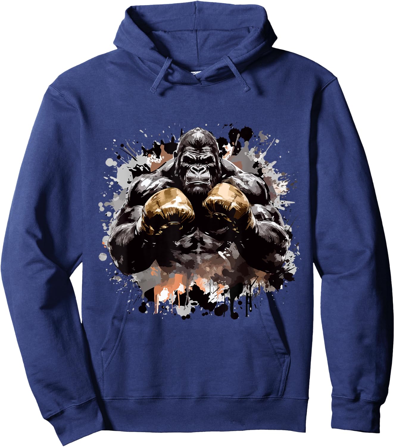 Ancient Motivation Inc Gorilla Boxing Champ | Boxer Fight Club MMA Fighter Hoodie - Hoodie | Navy