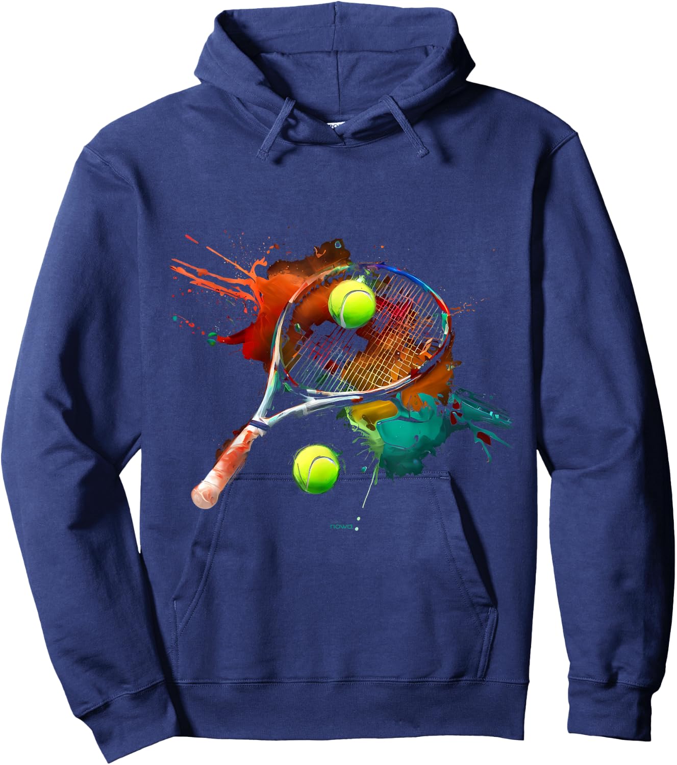 Tennis Racket Player Finale on the Tennis Court Hoodie - Hoodie | Navy