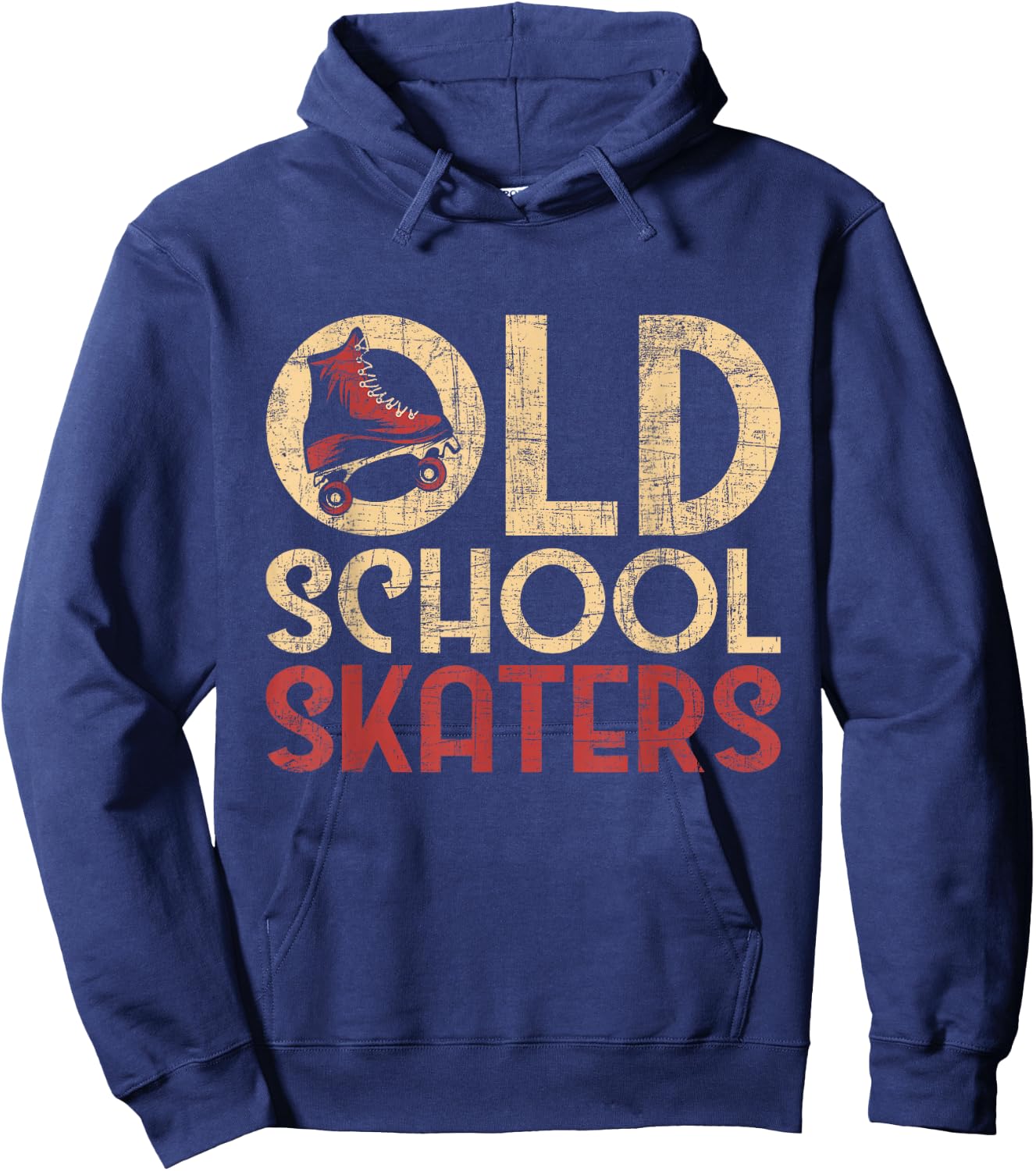 Old School Skaters - Roller Skating Roller Derby Skates Hoodie - Hoodie | Navy