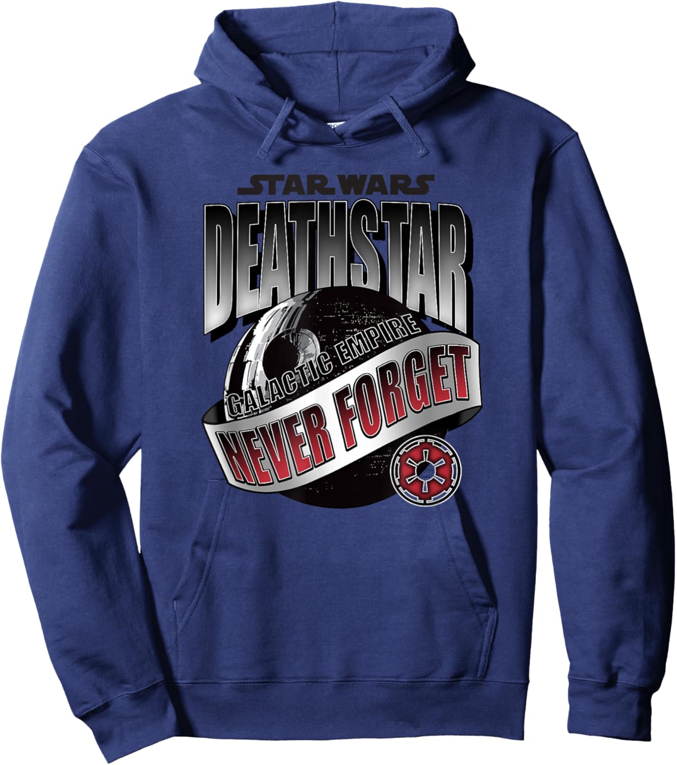 Star Wars Death Star Galactic Empire Never Forget Hoodie - Hoodie | Navy