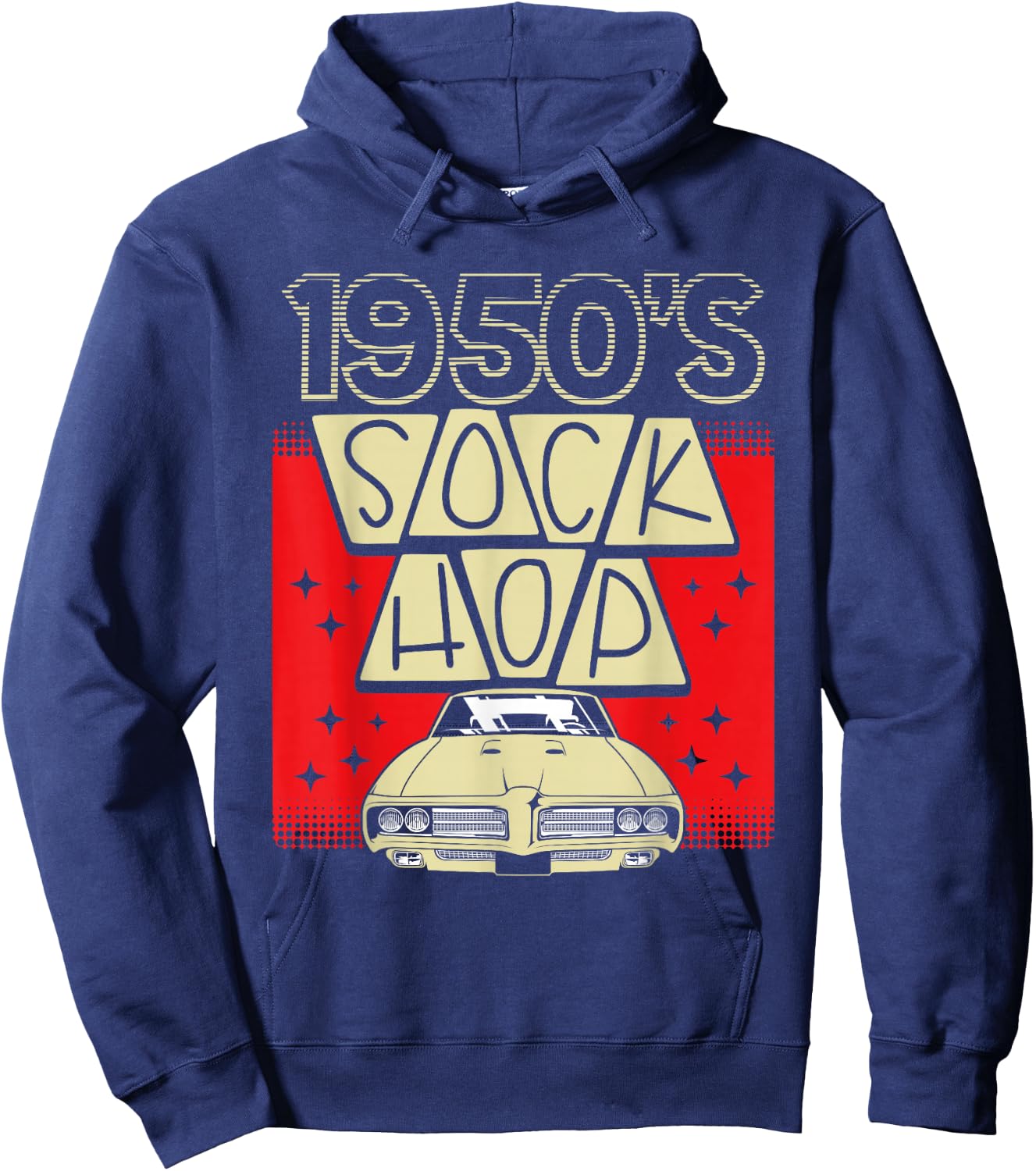 1950's Sock Hop 50S Sock Hop Hoodie - Hoodie | Navy