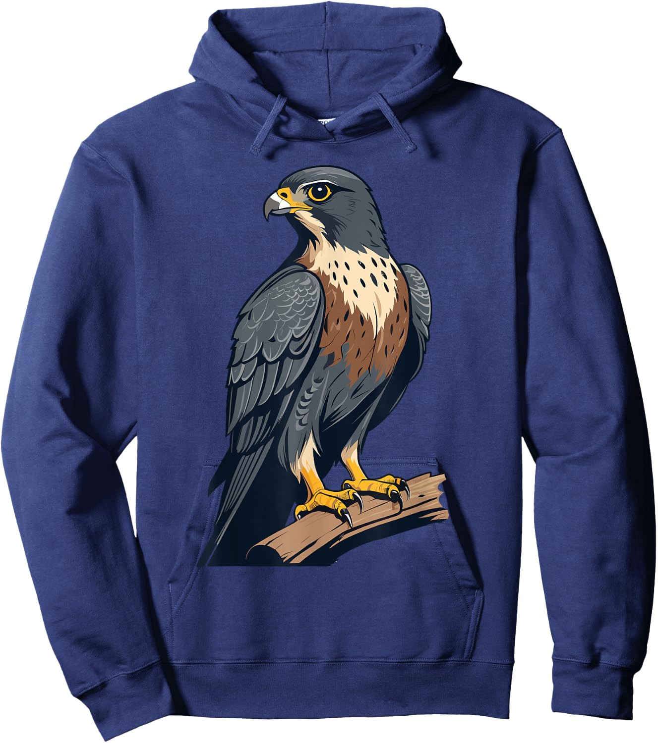 Ventage Peregrine Falcon Graphic: Cute Peregrine Falcon Hoodie - Hoodie | Navy