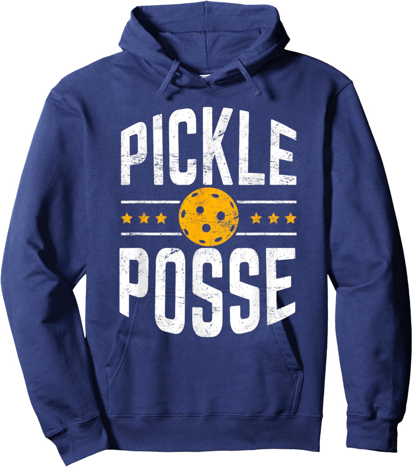Pickle Posse Funny Pickleball Player Coach Team Hoodie - Hoodie | Navy
