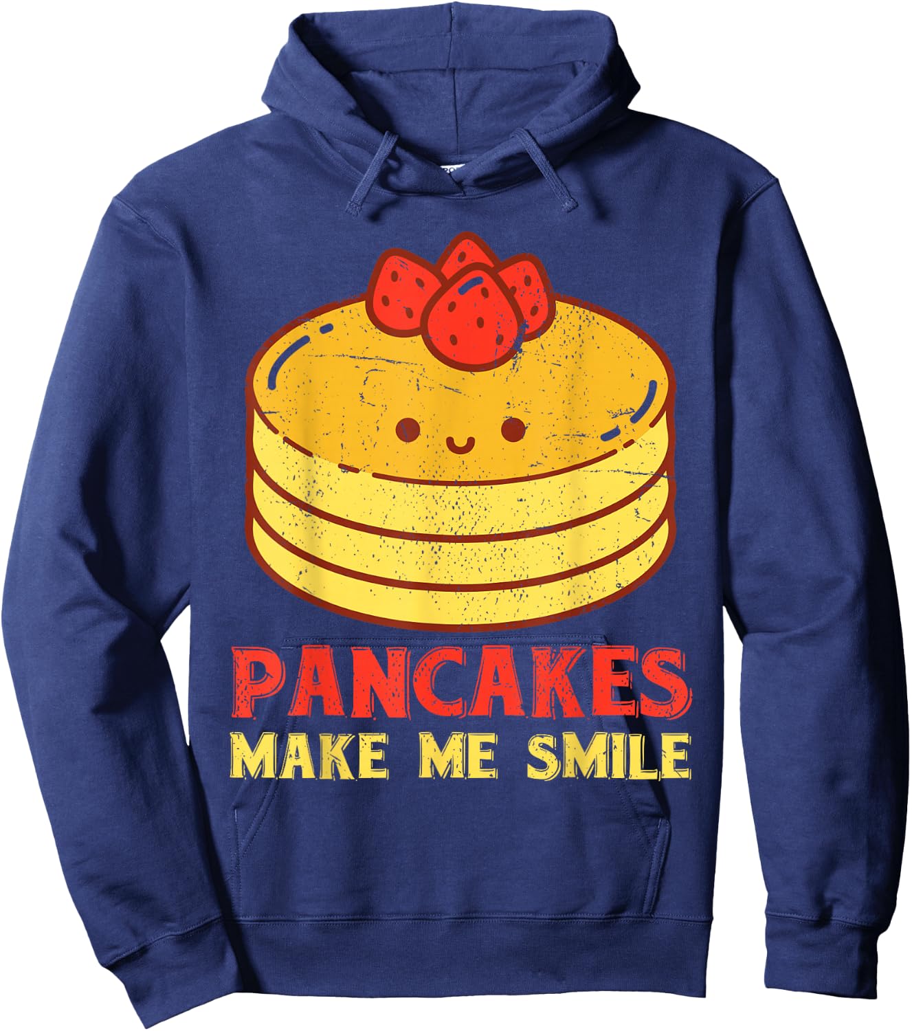 Cute Pancake Maker Breakfast Food Lover Kawaii Pancake Hoodie - Hoodie | Navy
