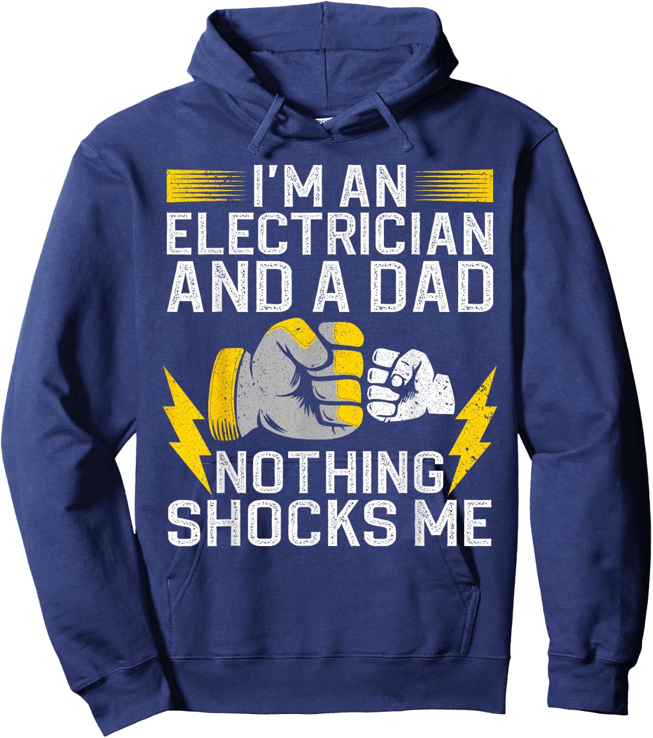 Funny Electrician Design Daddy Electrical Engineers Hoodie - Hoodie | Navy