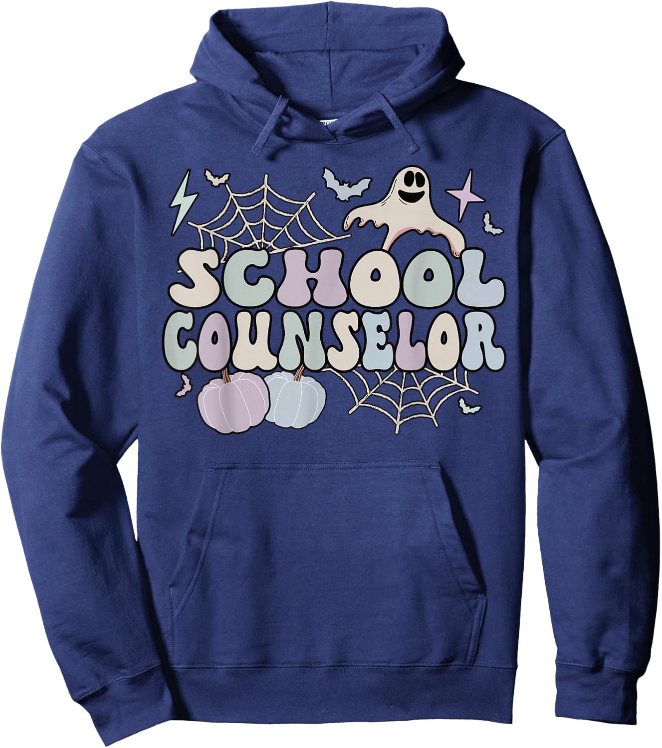 Spooky School Counselor Halloween School Counseling Hoodie - Hoodie | Navy