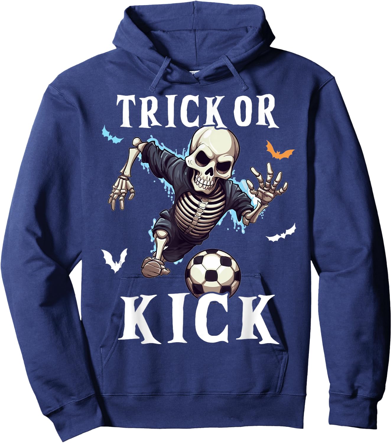 Soccer Skeleton Halloween Soccer Player Halloween Men Boys Hoodie - Hoodie | Navy