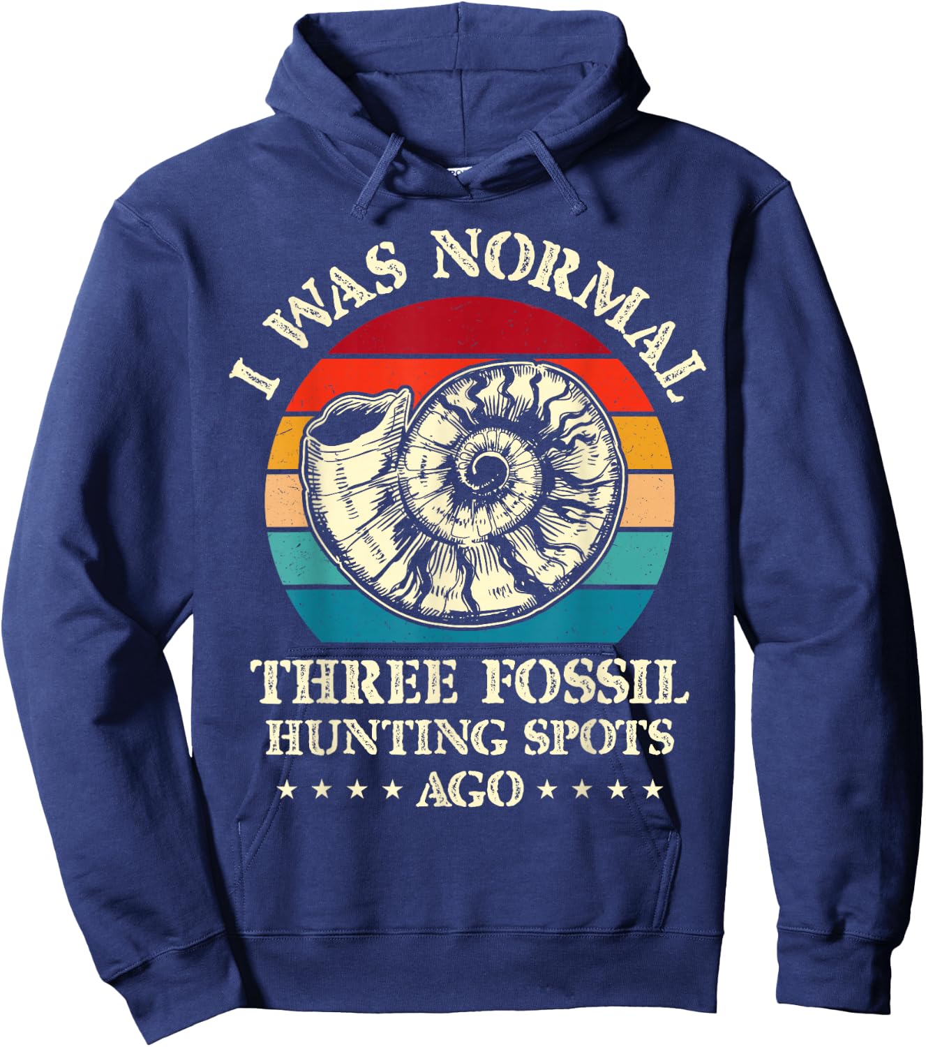 Fossiling Paleontologist Fossil Collector Fossil Hunting Hoodie - Hoodie | Navy