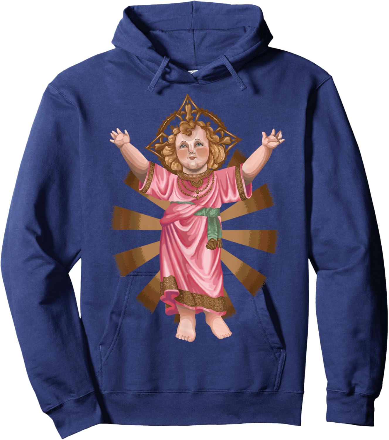 Divino Nino Jesus Catholic Hoodie - Hoodie | Navy