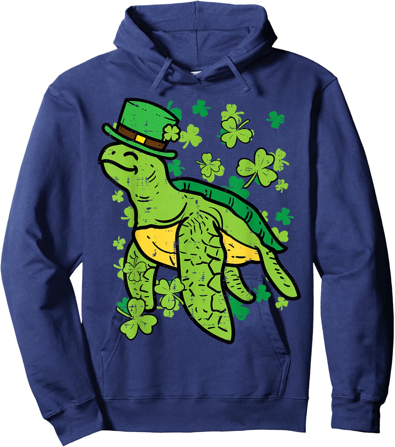 St Patricks Day Irish Turtle Saint Paddys Men Women Kids Hoodie - Hoodie | Navy