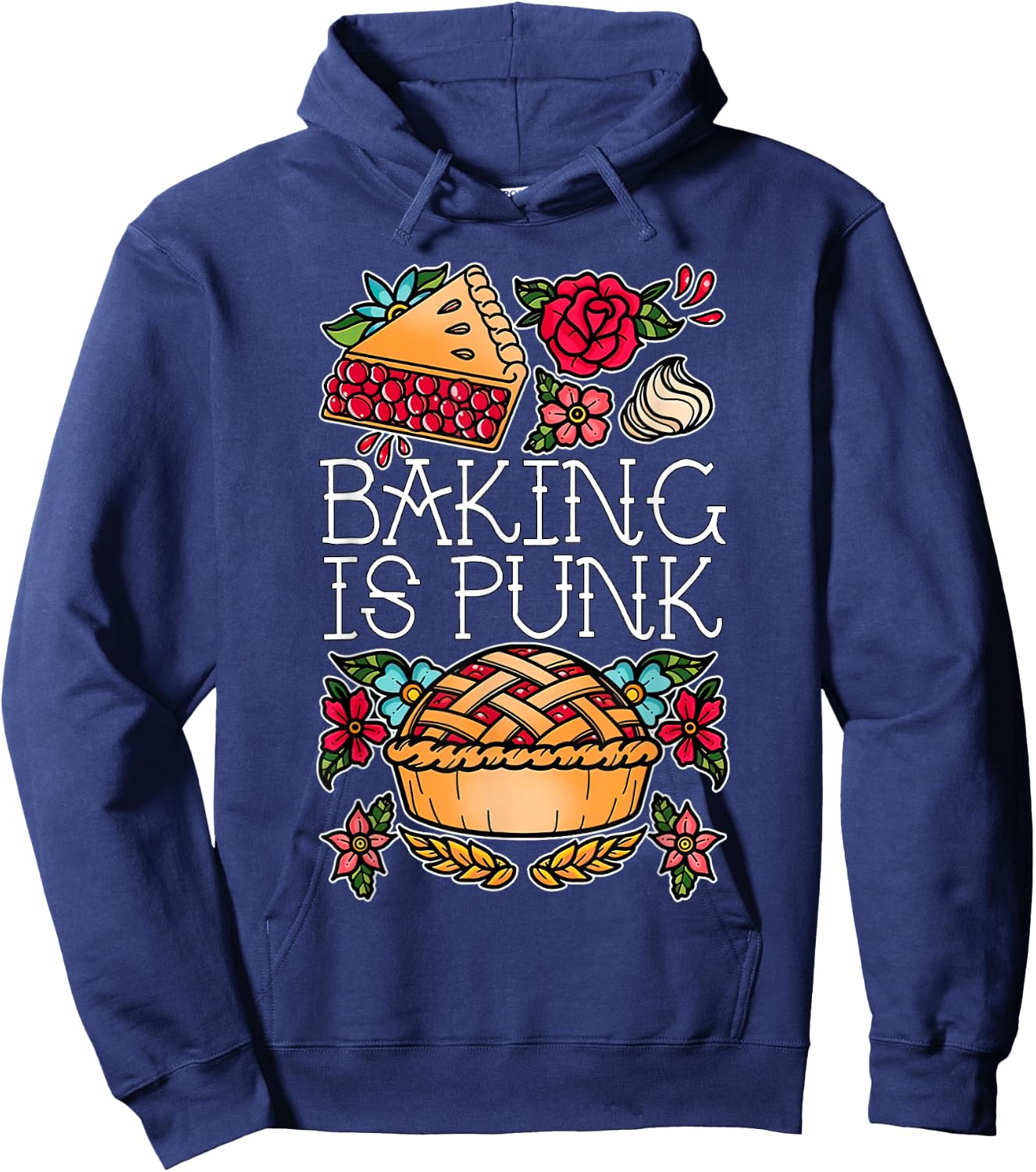 Baking Is Punk Hoodie - Hoodie | Navy